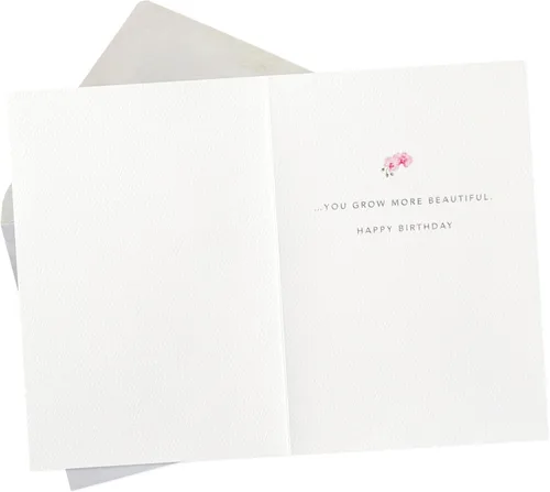 Vista 2 de Tarjeta de cumpleaños Hallmark Signature para ella (Orquídea)