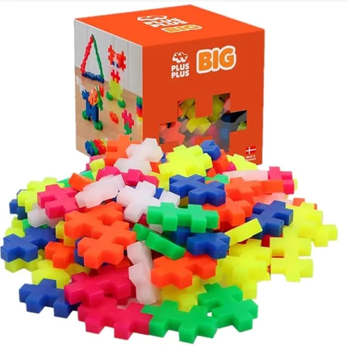 Vista 9 de PLUS PLUS BIG - Set de Juego Abierto - 100 Piezas - Mezcla de Colores Básicos, Juego de Construcción STEM, Piezas de Rompecabezas Grandes