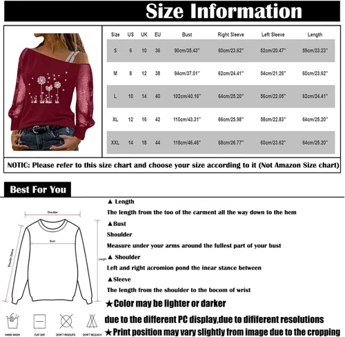 Vista 3 de NOKMOPO Tops de otoño para mujer, cuello diagonal de moda, manga larga, cuello de una línea, tops de manga larga para mujer