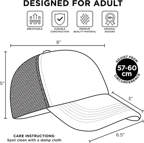 Vista 7 de Disney Men's Trucker Hats Women, Monster, Mike Wazowski Mesh Snapback Baseball Cap for Adults