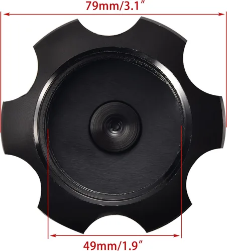 Vista 2 de WOOSTAR Tapa de depósito de combustible CNC de repuesto para Taotao Roketa Apollo SSR 50cc 70cc 110cc 125cc 150cc ATV Dirt Bike Pit Bike Negro