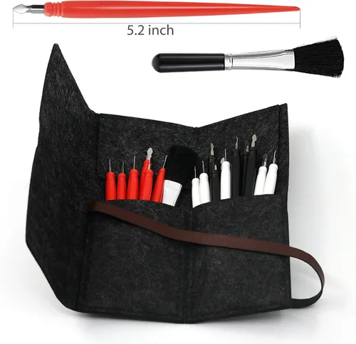 Vista 5 de 18 herramientas de arte para rascar, bolígrafo de color de dibujo para rascar, doble punta/lápiz para rascar, bolsa de herramientas para adultos