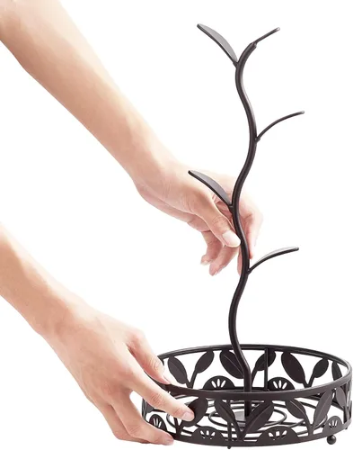 Vista 6 de Soporte para tazas, árbol de taza de encimera, tazas de café y tazas de té, estante de almacenamiento para tazas de café y tazas de té con área
