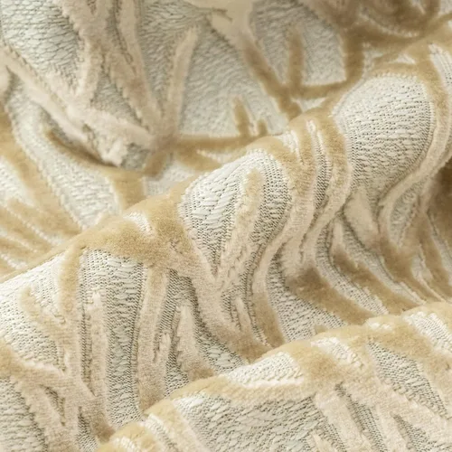 Vista 3 de Yangest Funda de Almohada Decorativa de Ramas Beige de Terciopelo Funda de Cojín Neutra para Sofá Sillón Dormitorio Sala de Estar Decoración