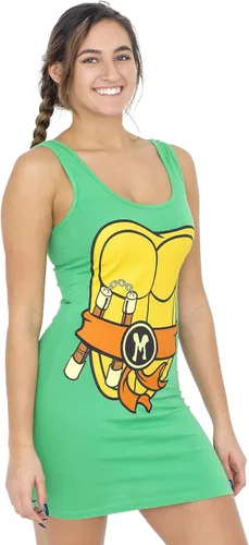 Vista 8 de Teenage Mutant Ninja Turtles Vestido sin mangas para disfraz de Halloween TMNT para mujerjunior