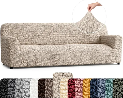 Vista 50 de PAULATO BY GA.I.CO. Funda para Silla - Funda para Sillón - Funda para Sillón - Funda de Tela Suave - Protector de Muebles Elegante de Ajuste Ceniza
