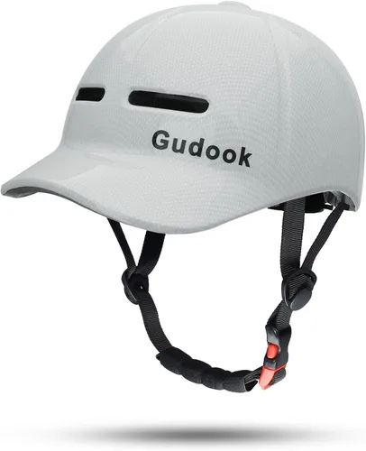 Vista 12 de Casco de Bicicleta para Adultos para Hombres - Mujeres Casco de Bicicleta Certificado Cómodo Ligero Ajustable Estilo Gorra de Béisbol Casco