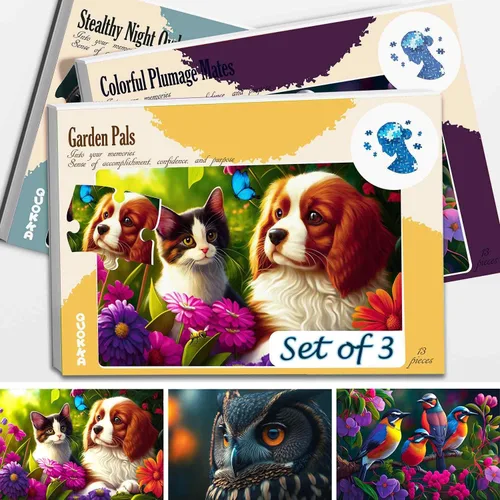 Vista 10 de QUOKKA 13 Piezas de Actividades para Demencia para Adultos - 3 Juego de Rompecabezas para Personas Mayores - Regalos Grandes para Personas Mayores