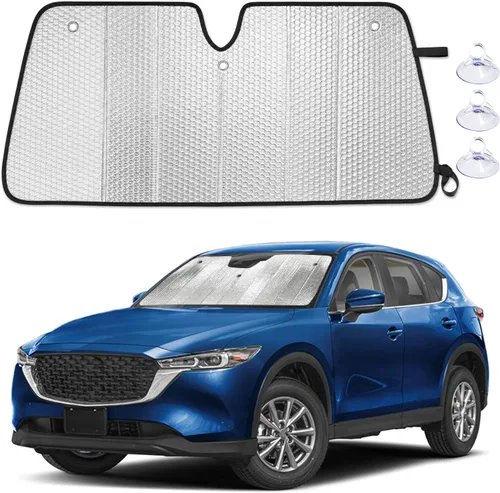 Vista 13 de EcoNour Parasol plegable de acordeón para parabrisas compatible con Tesla Model 3/Model Y 2017-2024 2025 2026, parasol delantero para ventana