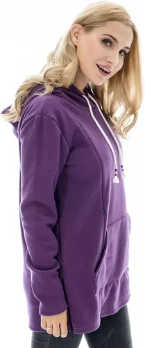 Vista 68 de Bearsland - Sudadera de lactancia y maternidad para mujer, con bolsillos y capucha