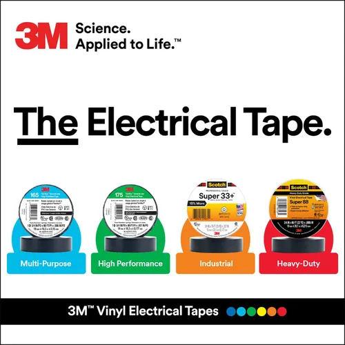 Vista 6 de 3M 6133 Super 33 cinta eléctrica de vinilo
