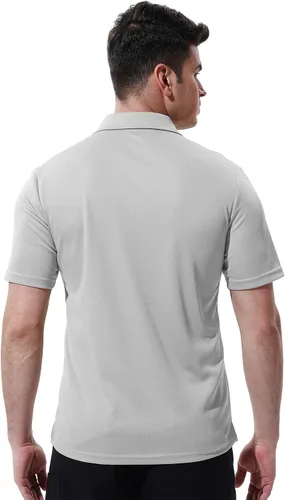 Vista 3 de Camisas polo de manga corta con cuello y bolsillo para hombre