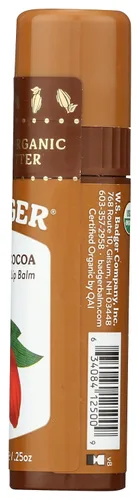 Vista 6 de Badger, Bálsamo labial cremoso de cacao, 0.25 onzas