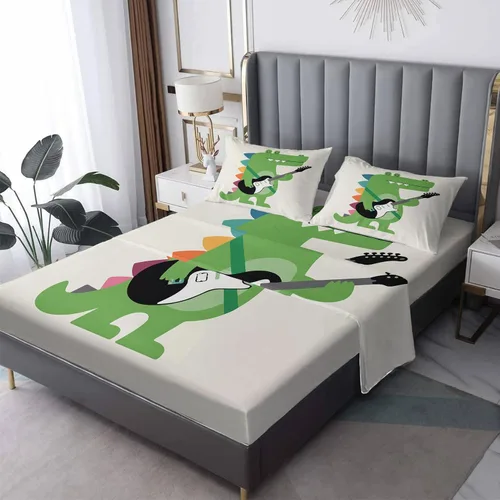 Vista 10 de Fox Sheets tamaño individual – Sábanas de cama de animales para niños, microfibra suave, bolsillo profundo, sábanas y fundas de almohada estampadas