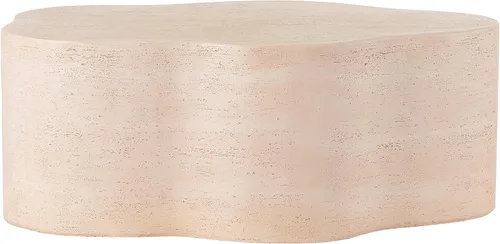 Vista 4 de Christopher Knight Home Rhett - Mesa auxiliar de hormigón ligera en forma de nube, para interiores y exteriores, moderna mesa auxiliar de sofá MGO