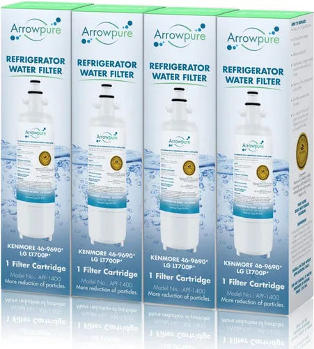 Vista 10 de APF-1400 se adapta al filtro de agua para refrigerador LG LT700P, ADQ36006101, Kenmore 9690, 46-9690, RWF1200A, RFC1200A, FML-3, LFX25991ST, paquete
