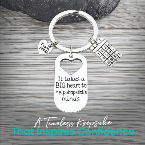 Vista 3 de Infinity Collection Teacher Charm Keychain, Teacher Gift - Show Your Teacher Appreciation, Teacher Keychain