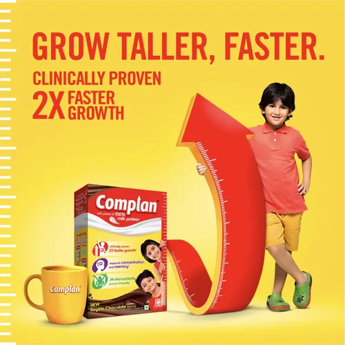Vista 3 de Complan Nutrición y Salud Bebida Kesar Badam, 500gm (Jar)