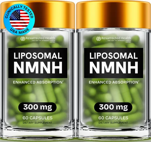 Vista 10 de Suplemento liposomal NMNH de 300 mg – Aumenta el antienvejecimiento, la energía y el enfoque de NAD – Cápsulas NMM alternativa a la vitalidad