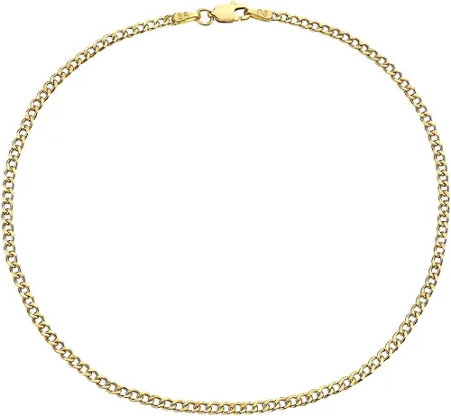 Vista 11 de Tobilleras de oro de 14 quilates para mujer, tobilleras planas de 14 quilates y 10 pulgadas, cadena cubana, cadena fígaro, cadena de clip, cadena