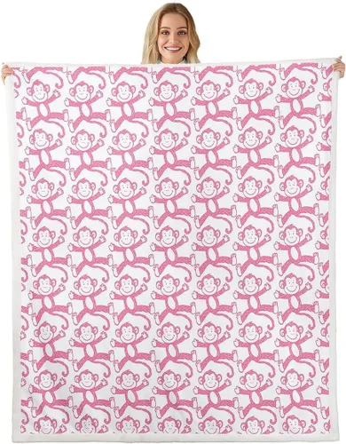 Vista 31 de Manta de perro salchicha de dibujos animados, bonita manta de felpa para decoración de sala de estar, flores de jardín en acuarela, sofá, cama