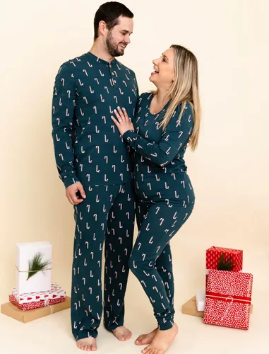 Vista 3 de Owlivia Pijamas de Navidad de Halloween para la familia, pijamas de algodón orgánico a juego candies