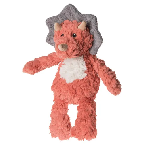Vista 8 de Mary Meyer Masilla de peluche para cuarto de bebé, juguete suave, 11 pulgadas, dinosaurio coral