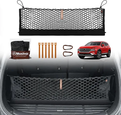 Vista 33 de Muslogy Red de carga para maletero estilo sobre compatible con accesorios Jeep Grand Cherokee L 2021-2024 2025, organizador de maletero de ajuste