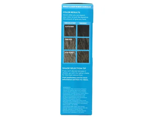 Vista 3 de JUST FOR MEN Gel de color para bigote y barba M-45, marrón oscuro 1 cada uno (paquete de 2)