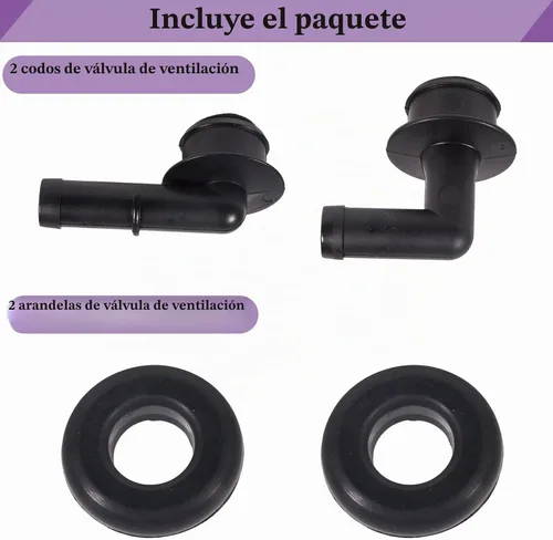 Vista 3 de 53013360AA para Jeep Grand Cherokee 4.0 Válvula PCV 2000 2001 2002 2003 2004 Válvula de ventilación Grand Cherokee Codo y junta PCV CCV Ventilación