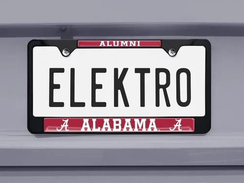 Vista 2 de Alabama Alumni - Marco de matrícula negro
