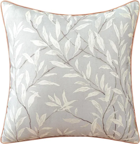Vista 23 de VOGOL - Funda de almohada texturizada de lino, 18 x 18 pulgadas, estilo granja, para sofá, cama y habitación, con diseño de pájaros y hojas beige