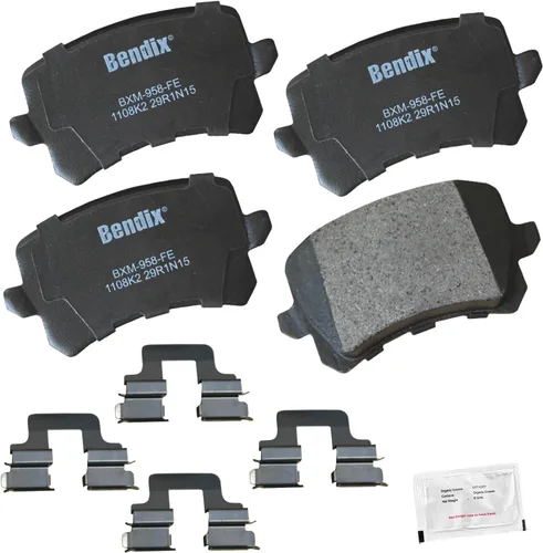Vista 306 de Bendix Priority1 CFC154 - Juego de pastillas de freno de disco para Avanti II, Century, LeSabre, Regal, Riviera, chasis comercial, DeVille