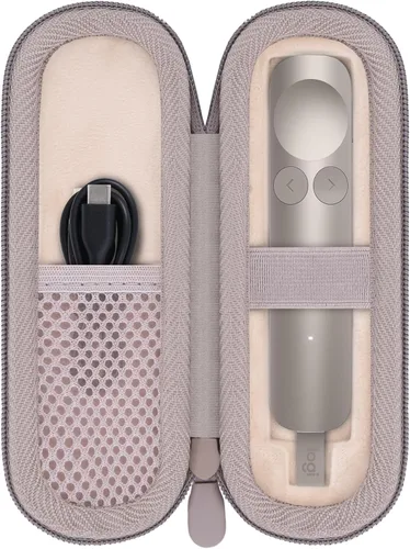 Vista 11 de co2CREA - Carcasa rígida para Logitech Spotlight 2/1 con mando a distancia, color negro Presenter Clicker Compatible, Travel Protective Storage