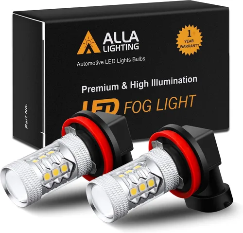 Vista 4 de Neblineros LED de repuesto de la marca Alla Lighting, 3030 SMD, luz amarilla