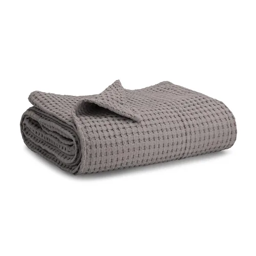 Vista 21 de Comfy Cubs Manta de bebé con tejido de punto gofre, manta de algodón de 40 x 40 pulgadas con diseño texturizado, manta ligera para cama, cuna Blush