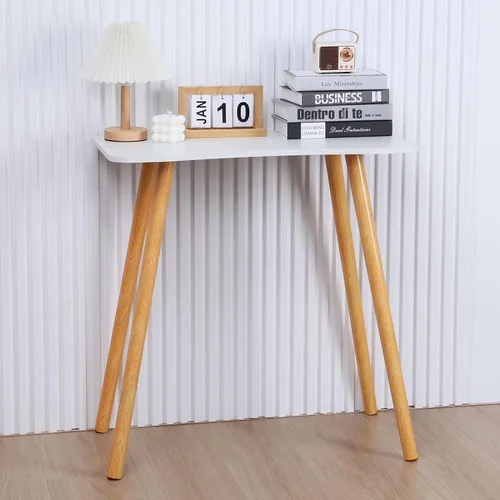 Vista 8 de Escritorio para computadora, moderno y ergonómico diseño de arco, escritorio de computadora espacioso para computadora de escritorio de estudio