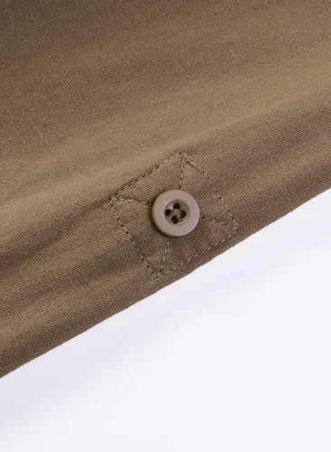 Vista 8 de JMIERR Men's Linen Shirts Casual Button Down Roll Up Long Sleeve Shirts with 2 Flap Pockets