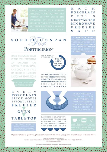 Vista 8 de Portmeirion Sophie Conran - Bote y soporte para salsa, 24 onzas