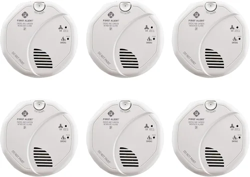 Vista 9 de FIRST ALERT BRK SC7010B-3 Detector de humo y monóxido de carbono (CO) cableado con batería de respaldo, paquete de 3