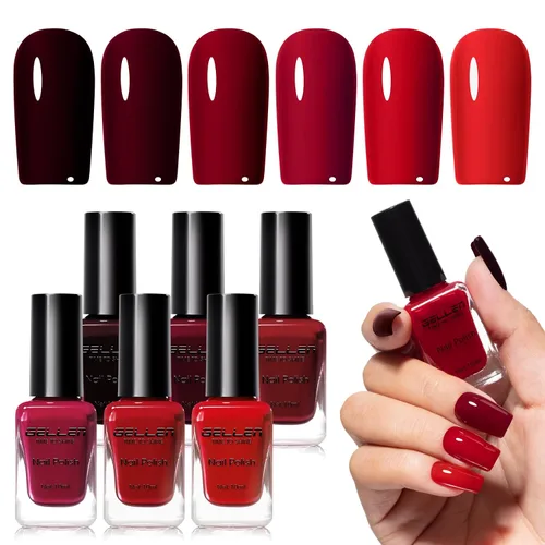 Vista 39 de GELLEN Juego de Esmalte de Uñas en 4 Colores Negro, Blanco, Gris & Base y Capa Superior, Esmalte de Uñas de Tendencia Otoño/Invierno Negro, Blanco