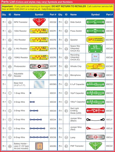 Vista 8 de Kit de circuitos electrónicos Snap Circuits 203 de Electronics Discovery