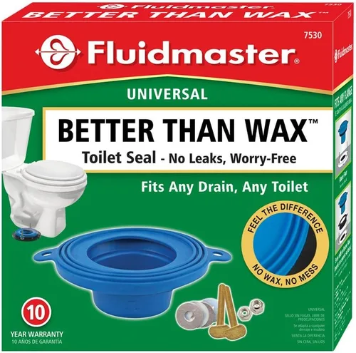 Vista 3 de Fluidmaster 7530 Universal Better Than Wax - Sello de inodoro sin cera, junta de taza de inodoro que se adapta a cualquier desagüe