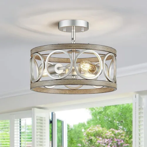 Vista 19 de XINGQI Candelabro moderno de 3 luces, lámpara colgante de 13", altura ajustable, accesorios de iluminación para comedor, dormitorio, sala de estar