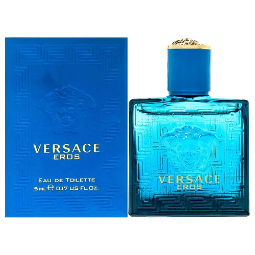 Vista 10 de Versace Eros - Eau de Parfum en frasco de muestra para viaje, 0.03 onzas/1 Ml