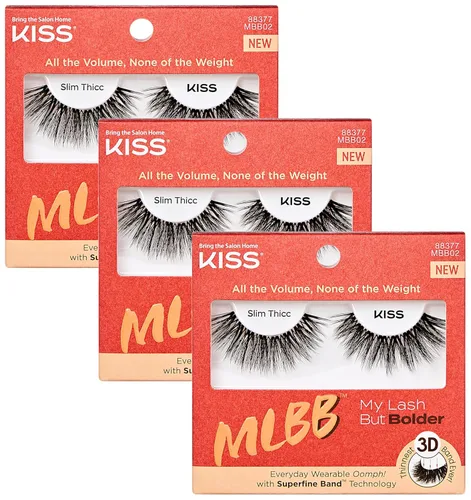 Vista 19 de KISS My Lash But Better, Pestañas Postizas, 'Tan Real', 12mm, Incluye 1 Par De Pestañas, Fácil De Aplicar, Racimos De Pestañas Reutilizables