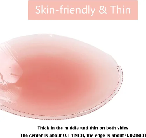 Vista 2 de Sticky Bra Nippleless Covers Stick On Bra Silicone Sticky Bra Breast Lift Nipple Covers Adhesive Bras