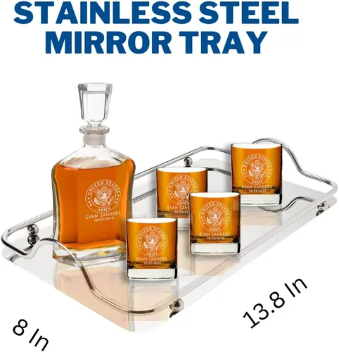 Vista 7 de Juego de decantador de whisky personalizable