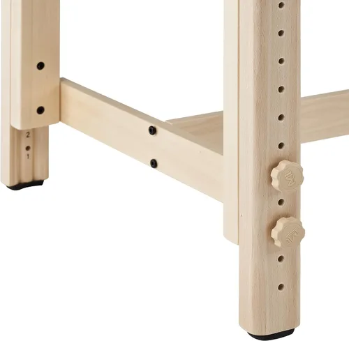 Vista 9 de Master Massage Harvey - Mesa de tratamiento estacionario de tratamiento - Mesa de masaje de terapia de madera maciza para profesionales Negro