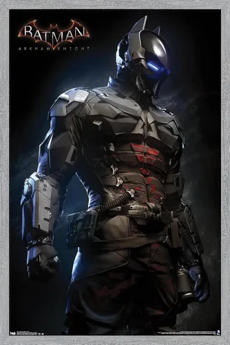 Vista 18 de Trends International DC Comics VIdeo Game - Arkham Knight - Armor Wall Poster, 14.725" x 22.375", Barnwood Framed Version